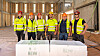 BEWI og Betonmast samlet på Trondheim katedralskole, der de har spart totalt 50 tonn CO2 ved å bruke den unike isolasjonen.