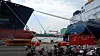 Höegh LNG har fått bygget gasskipet «Höegh Gallant» (til venstre) ved Hyundai Heavy Industries' verft i Ulsan.