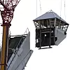 Ombruk: Tårnet ble reddet da Holmenkollbakken ble revet i 2008. Det står nå utstilt på Skimuseet. Foto: Cornelius Poppe / NTB scanpix