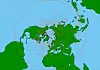 Høyder:Illustrasjonen fra Meteorologisk Institutt viser hvordan trykkurvene er fordelt rund et belte i nord. I dette bildet fra 1. august ser vi hvor høyt i atmosfæren i meter trykket på 500 hPa fordeler seg. Vinden beveger seg langs høydekotene.Polarfronten, som ligger som en slags elv langs hele den nordlige halvkule, har i år ligget stabil uvanlig langs sør og gitt den sørlige delen av Norge en uvanlig kald og regnfull sommer. Ill: Meteorologisk Institutt