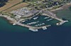 Slik ser Nscale for seg at varmevekslingsanlegget (1), pumpestasjonen (3) og et oppvarmet havbasseng (2) kan plasseres ved båthavna i Bjerkvik.