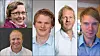 Disse fem var nominert til Årets unge rådgiver 2014. Nederst fra venstre og rundt med klokka: Kevin H. Medby i Norconsult, Ane Kvamshagen i Asplan Viak, Håkon S. Andersen i Dr Techn Olav Olsen, Lars Pettersvold i Multiconsult og Kim Paus i COWI.