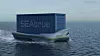 Studentløsning på utfordring med rask og bærekraftig distribusjon av fersk sjømat fra slakteri til kunde: Batteridrevet autonomt fartøy med kjølecontainer. Kunden kan bestille via app og følge sjømat fra produsent og til levering.