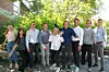De ni masterstudentene kommer fra universiteter i både inn- og utland: NTNU, NHH, UiO, CBS, University of Southampton og University of Delft.. Foto: DNV GL