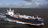 GASSTANKER: I lasten har Bit Viking oljeprodukter. På dekk har den to gasstanker, hver på 500 m3. To Wärtsilä 6L46B motorer, hver på 5,850 kW, er bygget om til DF 50 dual fuel LNG-motorer.
