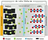 For at det skal gå elektroner i den ytre kretsen under lading og utlading må en tilsvarende motsatt ladning bevege seg mellom katoden og anoden. Litiumioner, det vil si atomer som mangler et elektron og som har en positiv ladning, beveger seg mellom de to elektrodene. De beveger seg i en ioneleder, det vil si en elektrolytt gjennom en porøs separator. Elektrolytten må være slik at den ikke leder elektroner, men leder ioner. Når en celle lades opp, «tvinges» ionene med høy spenning fra katoden, hvor de helst vil være sammen med oksygenet til anoden som består av grafitt. I nye batterier erstattes noe av grafitten med silisium.