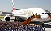 Slik så det ut da Emirates mottok sitt første A380 i 2008. Foto: Tobias Schwarz