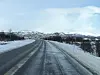 E6 over Dovrefjell da Vegvesenet testet brøytestikker langs veien.