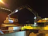 Typisk for norsk nærskipsflåte, bulkskip med Volvo gravemaskin for selvlossing. Foto: Berge Rederi