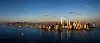 Det nye Manhattan sett fra Hudson River. Freedom Tower til venstre, deretter tårnene til arkitektene Lord Foster, Lord Richard Rogers og Fumihiko Maki.