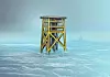 Slik ser Statoil for seg en ubemannet brønnhodeplattform på Oseberg-feltet.
