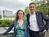 MDGs lederduo, Ingrid Liland og Arild Hermstad, er i Stavanger for å presentere partiets plan for hvordan norsk oljenæring skal trappes ned, felt for felt.