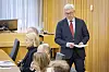 Riksrevisor Karl Eirik Schjøtt-Pedersen under tirsdagens fremleggelse. Foto: Arash A. Nejad