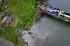 Et 135 meter langt konteinerskip gikk på grunn i Trondheimsfjorden utenfor Byneset i mai i år.