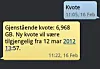Kvotemelding fra NetCom.