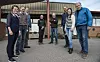 GLAD GJENG: Fra venstre: Borghild Teigland Folkedal, Harald Borgen, Ola Strand, Frode Hansen, Pål O. Solberg, Bjørnar Simonsen (bak), Linda Holm (foran), Trond Sjulstad.