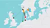 Norge har per i dag sjøkabler til to land: Danmark og Nederland. Nye kabler til Tyskland og Storbritannia er under bygging, mens myndighetene ikke har besluttet om den planlagte Northconnect-kabelen (lysegrå) til Skottland skal bygges eller ikke. Avgjørelsen faller snart.