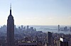 USA var verdens største olje- og gassprodusent i 2014. Dette er fjerde året på rad landet ligger på topp. Her fra New York.