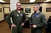 Oberstløytnant Martin Tesli og generalmajor Peter Gersten møttes igjen på Nellis AFB under Red Flag 2019. Foto: Torbjørn Kjosvold / Forsvaret