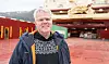 Ole Christian Ottestad i Salt Ship Design på akterdekket til Maersk Maker med det over 100 kvadratmeter store overbygde hangaren for vinsjer og taueutstyr.