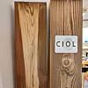 Impregneringen gir en brunlig farge på treet. Neste utviklingstrinn er å se hvilke farger treet kan gis med tilsetting av forskjellige pigmenter. Foto: Ciol