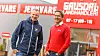 Bjørn Heggen i GLAVA (t.v) og Ronny Bakken i Gausdal Landhandleri er enig i at digitalisering av vareleveransene gir store gevinster for byggebransjen.