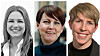 Malin Eriksen (t.v.), Anne Gro Kjørstad og Nora Gullbekkhei forteller om hva de ønsker å få ut av et jobbintervju.