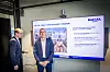 Yonec Fihey (f.v.) og Guillaume Weisrock fra franske Naval Group.