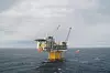 Ivar Aasen-plattformen er installert på feltet, til planlagt tid og kost. Foto: Det norske