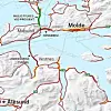 Oversiktskart over den planlagte E39-traseen. Ill: Statens vegvesen