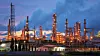 Oil refinery at twilight