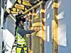 I Bergen brukes Glavas Pluss-system med egne stendere som eliminerer kuldebroer. Foto: Glava