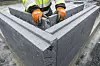 Ferdigkappede hjørneelementer fører til betydelig tidsbesparelse. Foto: Paal-André Schwital