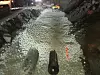 I Bodøtunnelen legges Glasopor i grøft rundt både drensrør og vannledning. Foto: M3 Anlegg