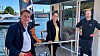 Kårstein Løvaas, næringspolitisk talsmann (H), Lene Westgaard-Halle, klimapolitisk talsperson (H) og Sindre Haakonsen i Elbåtforeningen.