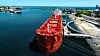 MV Baru på jomfrutur. Skipet er på 82.500 dødvekttonn og er ett av tre kombinasjonsskip som ble levert fra verft i Kina i undefined: Klaveness Combination Carriers