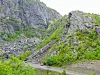Slik ser det ut i dag der hvor E45 krysser Eibyelva og fortsetter langs Trangdalselva oppover i selve Kløfta.Foto: Statens vegvesen