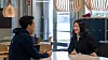 Marlon Polo de Melo (T.V.) og Huiming Zeng jobber med utviklingen av Emissions Connect, som er et felles utviklingsprosjekt i DNV.