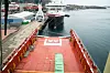 De to ekspedisjonsskipene MS Roald Amundsen (nærmest) og MS Fridtjof Nansen utgjør ordreboka til Kleven når Maresk Maker forlater Kleven. Dåpen var 14. februar.