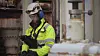Dronepiloten fra Scout Droen Inspections styrer dronen via kabel. Neste skritt er å gjøre dronen autonom.