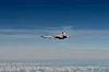 Et av de tre russiske MiG 31-flyene som ble avskåret over Estland av Sveriges Flygvapen. Foto: Försvarsmakten