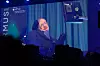 Stephen Hawking deltok på Starmus via videooverføring. Foto: Marius Valle