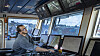 Kaptein Nikolay Dimov om bord i ASKO 1, MS Marit, et av de to autonome skipene som skal frakte matvarer mellom Askos lagre på hver side av Oslofjorden.