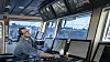 Kaptein Nikolay Dimov om bord i ASKO 1, MS Marit, et av de to autonome skipene som skal frakte matvarer mellom Askos lagre på hver side av Oslofjorden.