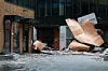 Et tak i Bergen ble tatt av vinden under ekstremværet Amy sist helg. Det var bare én av mange skader og ødeleggelser.