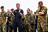Sjef for Sjøforsvaret, Oliver Berdal, under en test i regi av kystjegerkommandoen i Harstad i mai.