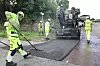 Det første tonnet av i alt 60 på denne strekningen legges ut i Rabbersveien.