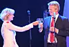 Benedicte Adrian og ErgoGroup-sjef Terje Mjøs på IT-tinget.