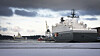 Marjata III kommer ut av frostrøyken og møter Marjata IV i Horten.