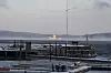Gamle Marjata på vei gjennom frostrøyken mot Horten.
